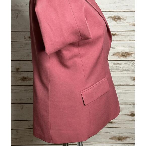 Pendleton Petite classic corpcore rose pink wool single-breasted blazer Size 8 - Picture 5 of 9